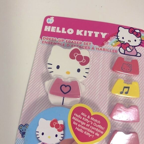 𝅺brand New Hello Kitty Eraser Dress Up from 2012 - Picture 2 of 5
